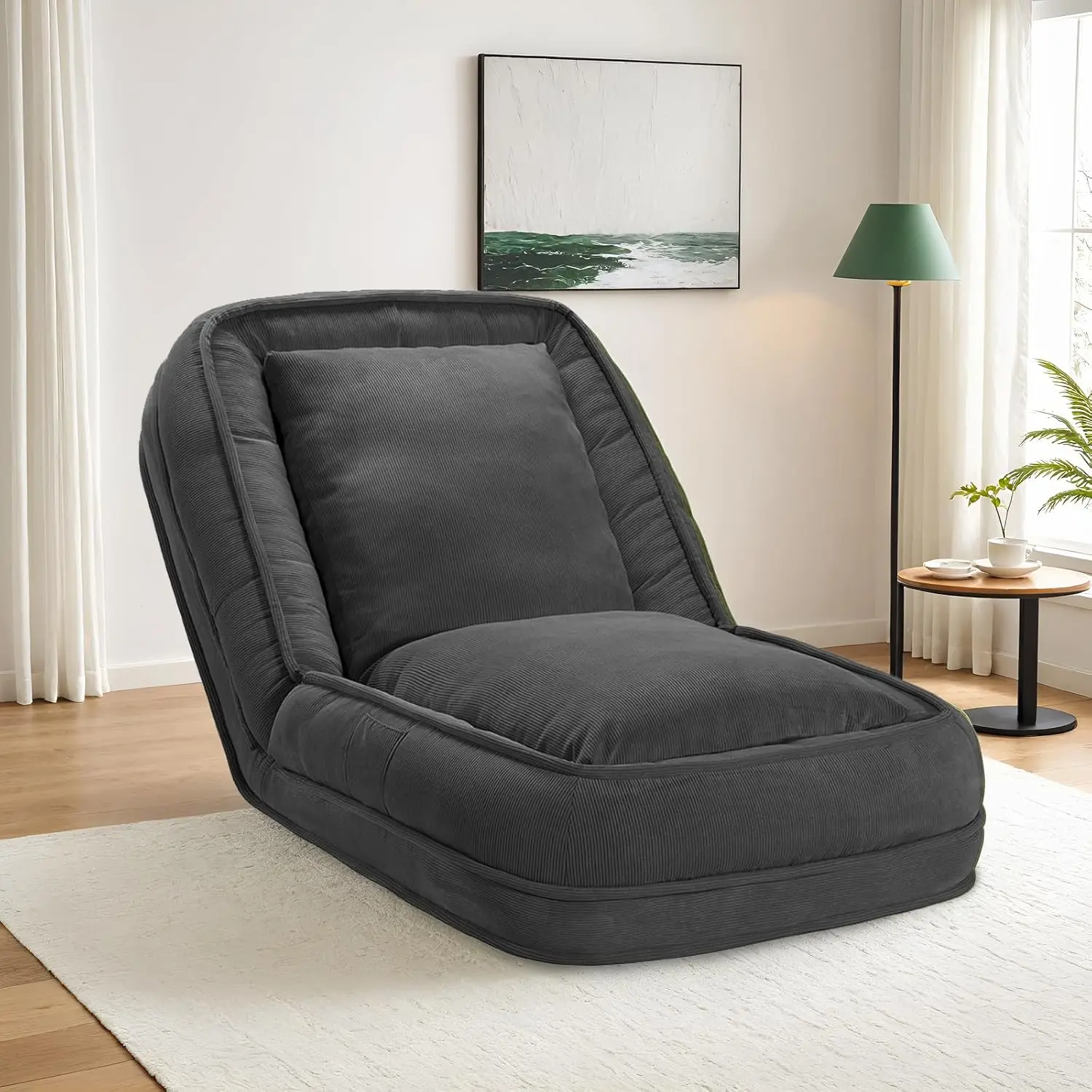 LIKIMIO Upgraded Foldable Lazy Sofa Bed, Cozy Tatami Human Dog Bed with 5 Adjustable Positions for Living Room, Bedroom & More,
LIKIMIO Upgraded Foldable Lazy Sofa Bed, Cozy Tatami Human Dog Bed with 5 Adjustable Positions for Living Room, Bedroom & More,