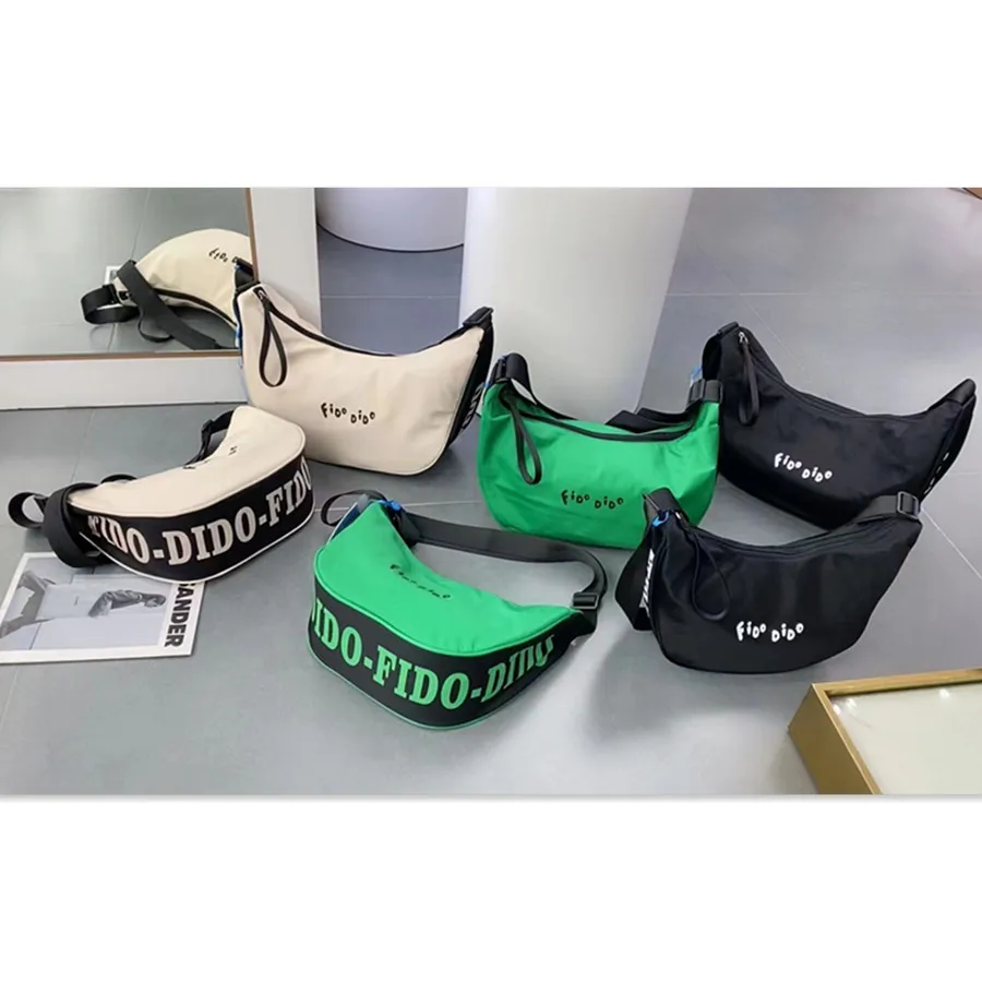 FIDO DIDO Hobo Bags Women's Bag Underarm Pouch Soft Nylon Waterproof Wear-resistant Hardware Zipper Versatile Official Genuine
FIDO DIDO Hobo Bags Women's Bag Underarm Pouch Soft Nylon Waterproof Wear-resistant Hardware Zipper Versatile Official Genuine