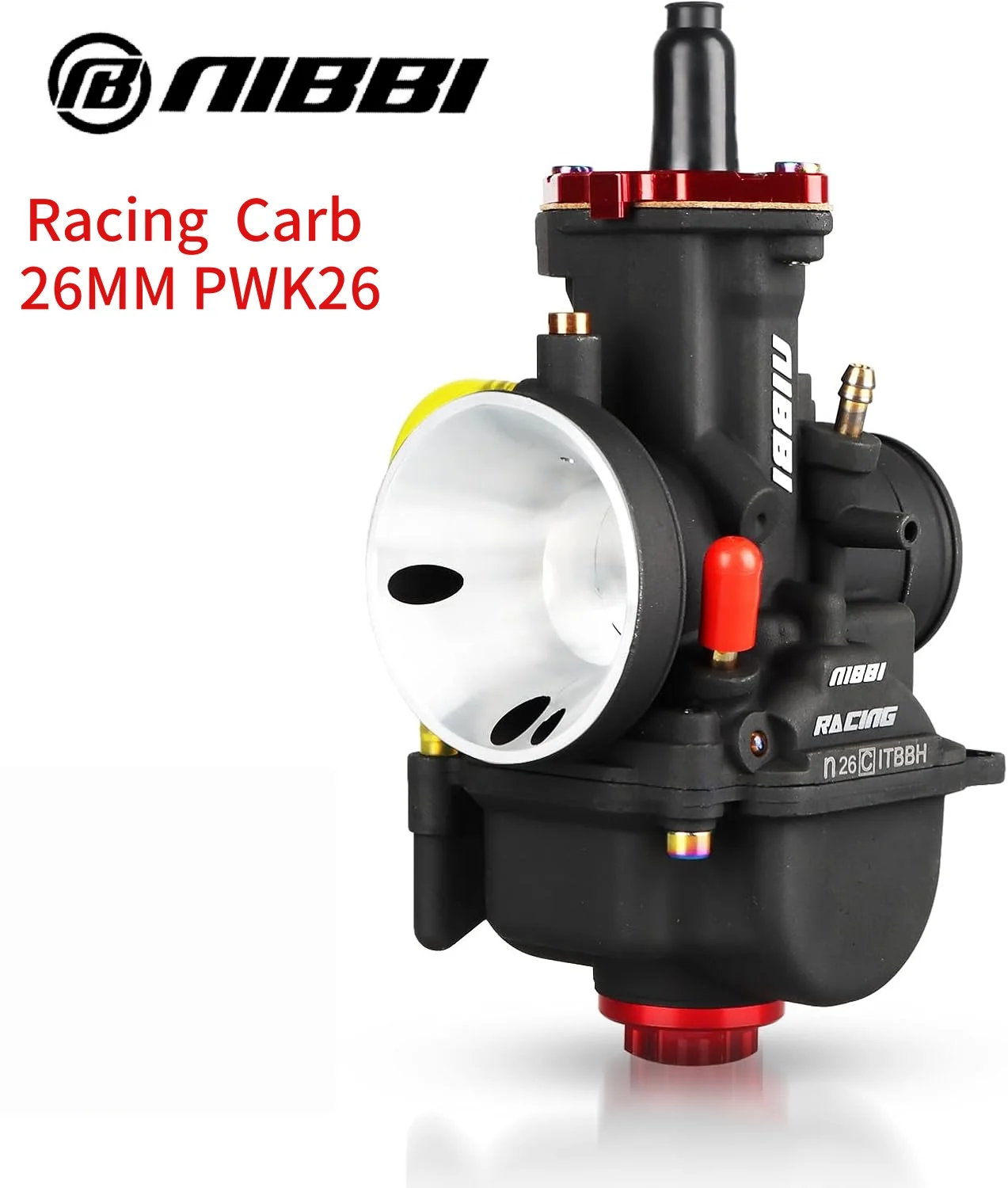 NIBBI PWK26 Carburetor 26mm Carburetor for DirtBike MiniBike Pit Bike GY6 ATV
NIBBI PWK26 Carburetor 26mm Carburetor for DirtBike MiniBike Pit Bike GY6 ATV