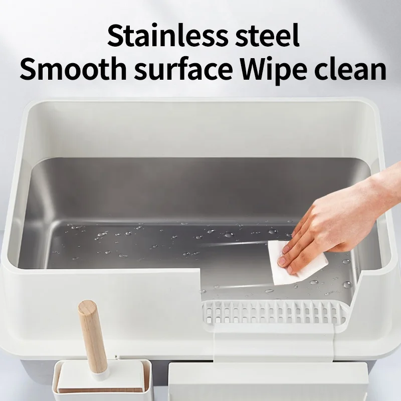 Cat Litter Box Oversized Closed Stainless Steel Cat Toilet Deodorant and Splash-proof
Cat Litter Box Oversized Closed Stainless Steel Cat Toilet Deodorant and Splash-proof