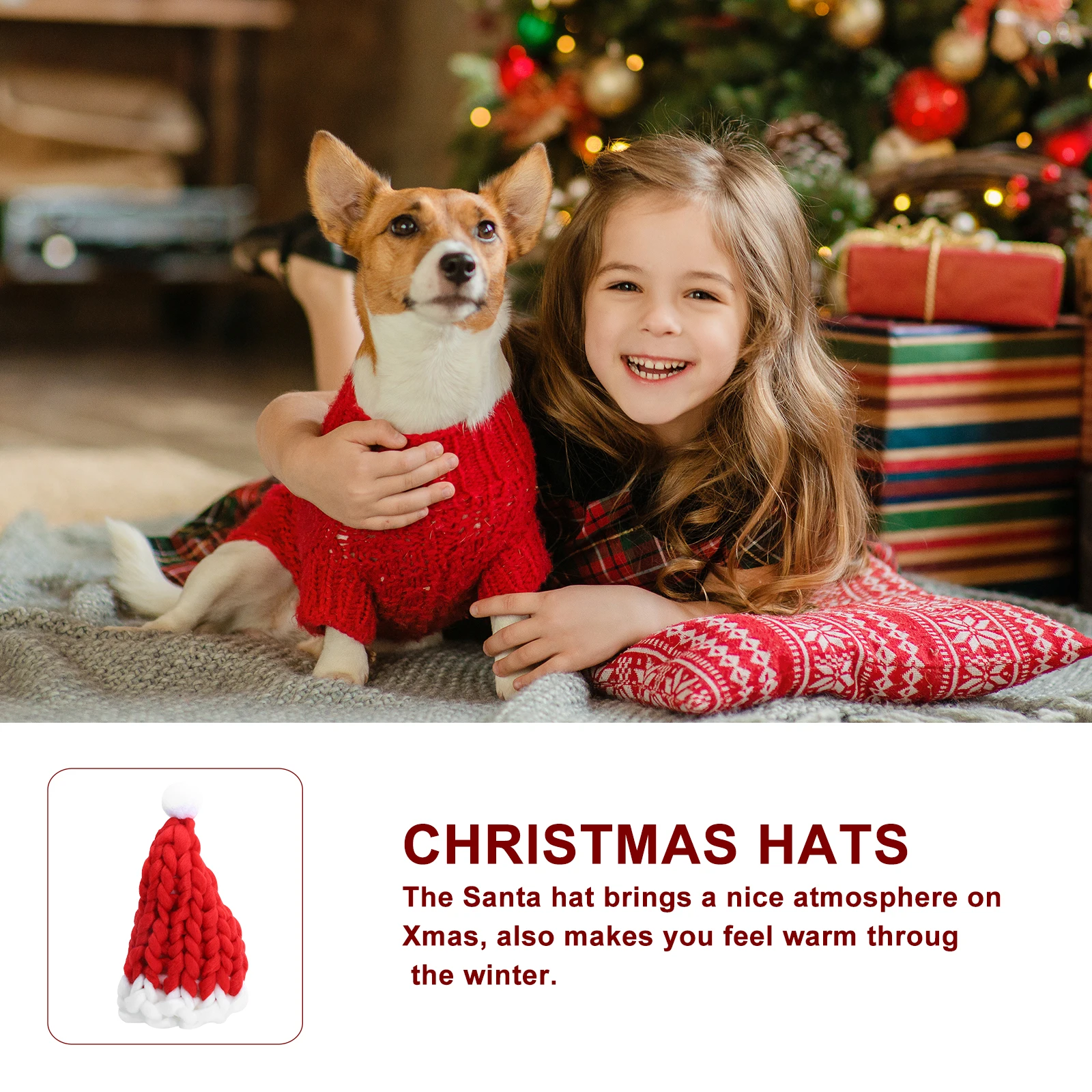 Christmas Family Hats Red Wool Knit Warm Winter Xmas Caps for Elastic Design Christmas New Year Outdoor Walks Sunbathe
Christmas Family Hats Red Wool Knit Warm Winter Xmas Caps for Elastic Design Christmas New Year Outdoor Walks Sunbathe