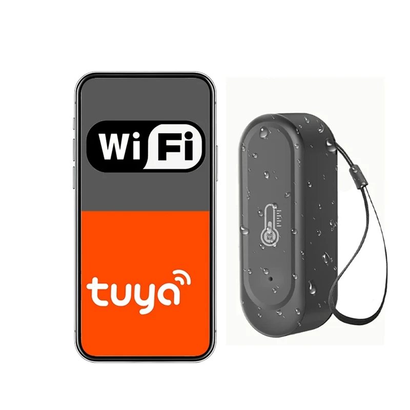 WIFI датчик температуры и влажности открытый водонепроницаемый приложение Tuya гигрометр термометр датчик черный
WIFI датчик температуры и влажности открытый водонепроницаемый приложение Tuya гигрометр термометр датчик черный