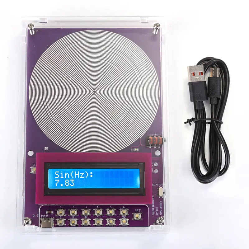 Portable 7.83Hz Signal Generator For Schumann Wave Resonance Frequency Device For Various Scenarios Including Home Office
Portable 7.83Hz Signal Generator For Schumann Wave Resonance Frequency Device For Various Scenarios Including Home Office