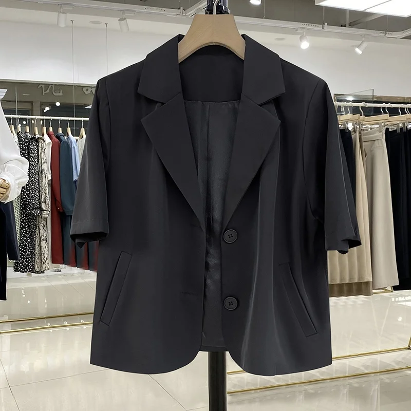 New 2025 Summer Thin Bla ort Tailored Jaet Women's Simple Korean Sle Small Size Suiting Vest Top Polyester Fabric
New 2025 Summer Thin Bla ort Tailored Jaet Women's Simple Korean Sle Small Size Suiting Vest Top Polyester Fabric