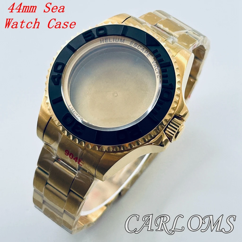 44mm SEA Watch Case For NH34 NH35 NH36 NH38 NH39 NH70 NH72 Movement Sapphire Glass Ceramic Bezel Diving Waterproof Golden
44mm SEA Watch Case For NH34 NH35 NH36 NH38 NH39 NH70 NH72 Movement Sapphire Glass Ceramic Bezel Diving Waterproof Golden
