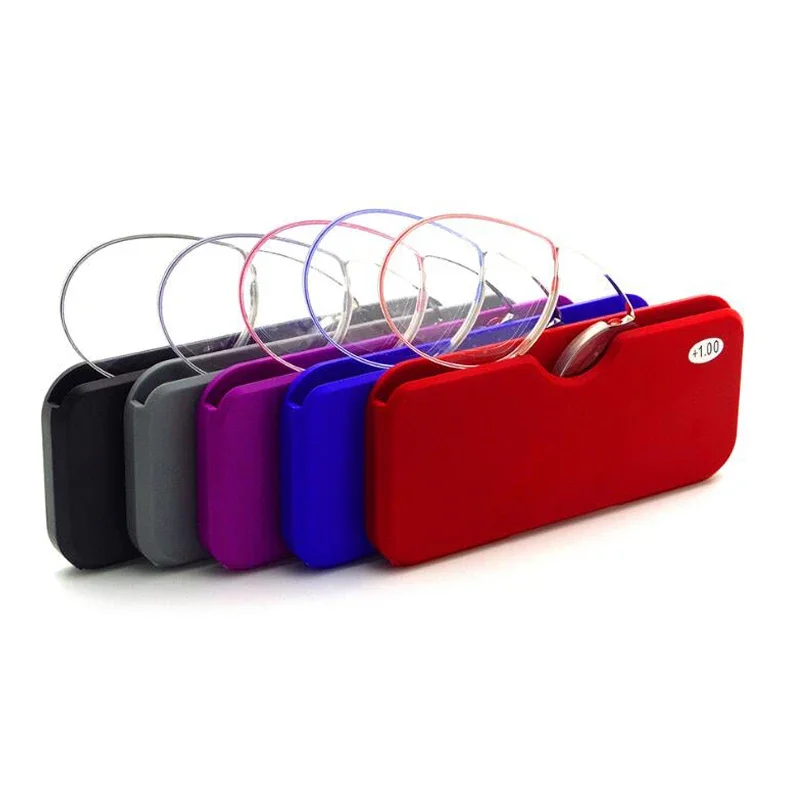 Newest Ultralight Mini Men Women Pocket Reading Glasses Thin Pince-Nez Nose Clip Presbyopic Glasses No Arm TR Eyewear 1.5 2.5
Newest Ultralight Mini Men Women Pocket Reading Glasses Thin Pince-Nez Nose Clip Presbyopic Glasses No Arm TR Eyewear 1.5 2.5