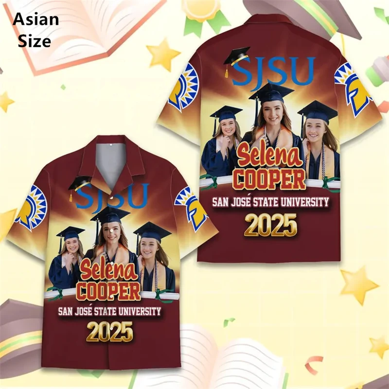 Custom Photo Beach Shirts For Men Women Diy School Graduation Button Shirts Clothes Customized Unisex Blouses Tops
Custom Photo Beach Shirts For Men Women Diy School Graduation Button Shirts Clothes Customized Unisex Blouses Tops
