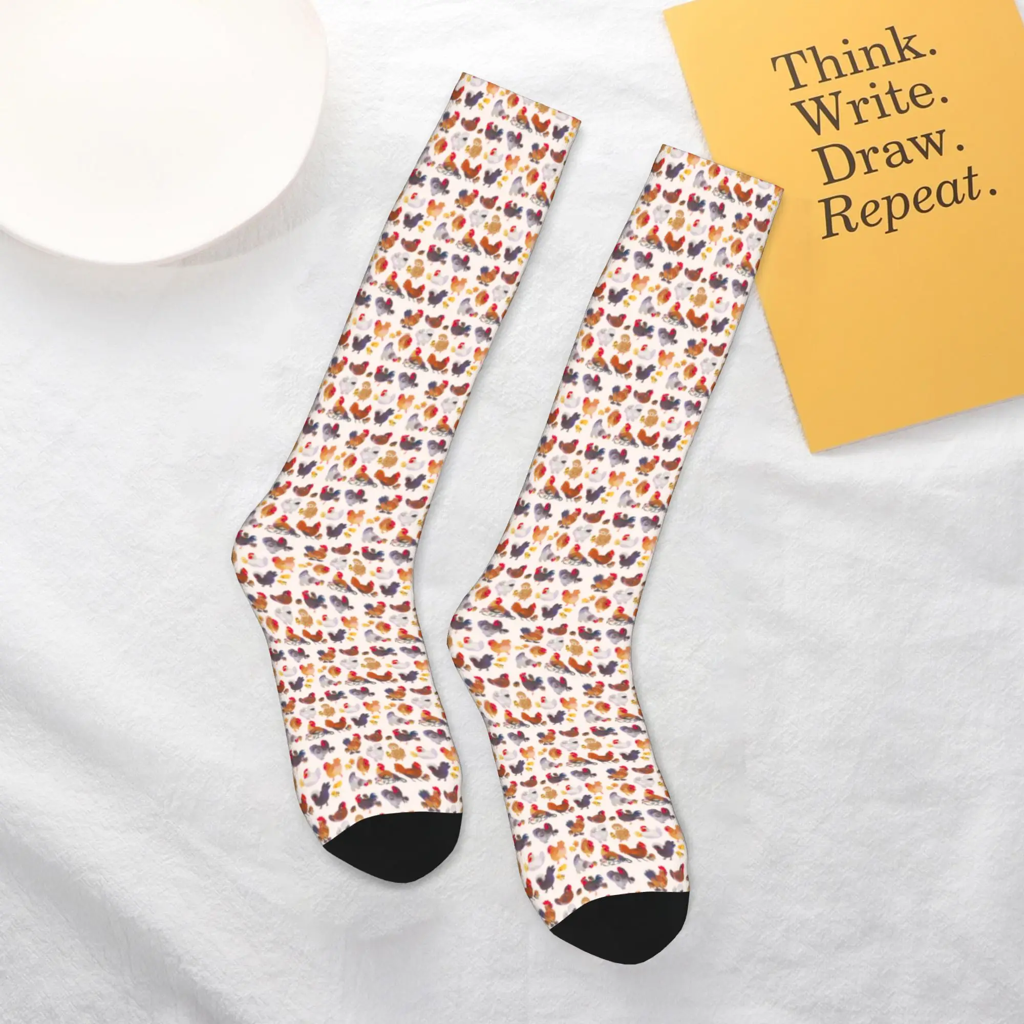 All Seasons Crew Stockings Chicken and Chick - пастельные носки Harajuku, модные длинные носки в стиле хип-хоп, аксессуары для мужчин и женщин, подарки
All Seasons Crew Stockings Chicken and Chick - пастельные носки Harajuku, модные длинные носки в стиле хип-хоп, аксессуары для мужчин и женщин, подарки