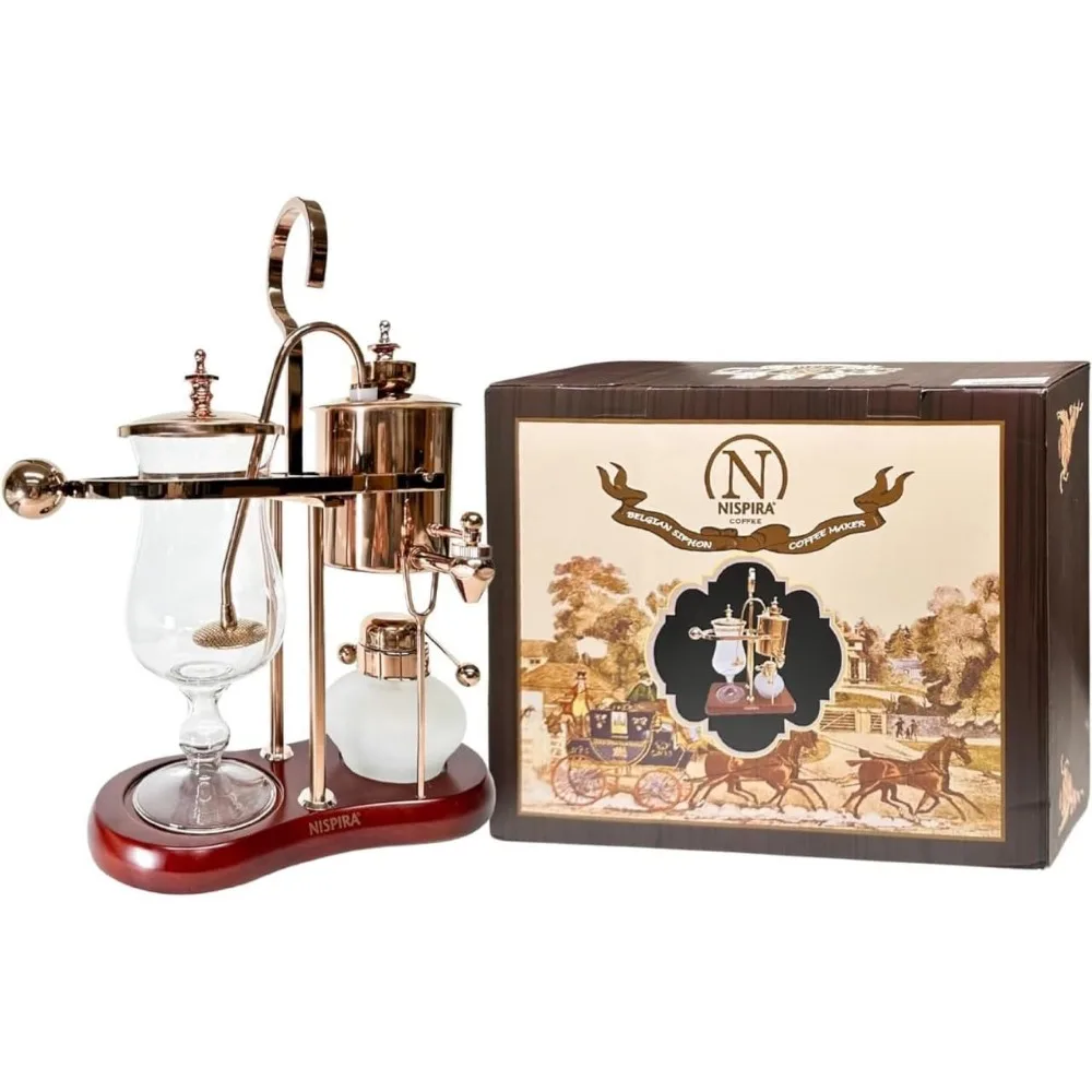 Belgium Royal Family Balance Syphon Unique Gravity Vintage Coffee Maker Vacuum Brewing System Copper 500 ml
Belgium Royal Family Balance Syphon Unique Gravity Vintage Coffee Maker Vacuum Brewing System Copper 500 ml