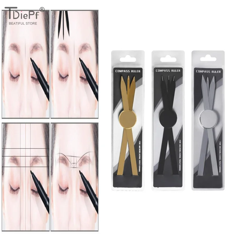 Steel Silver/Gold/Black Microblading Balance Compass Ruler Tattoo Positioning Ruler Eyebrow Design Golden Ratio Ruler TattooTool
Steel Silver/Gold/Black Microblading Balance Compass Ruler Tattoo Positioning Ruler Eyebrow Design Golden Ratio Ruler TattooTool