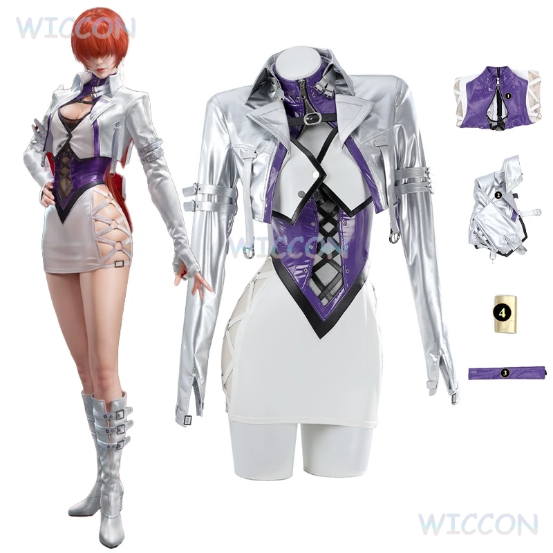 Linkage Sexy Women Clothing Viper Ning Shermie Cosplay Costume Game Naraka: Bladepoint KOF Role Halloween Party Carnival Suit
Linkage Sexy Women Clothing Viper Ning Shermie Cosplay Costume Game Naraka: Bladepoint KOF Role Halloween Party Carnival Suit
