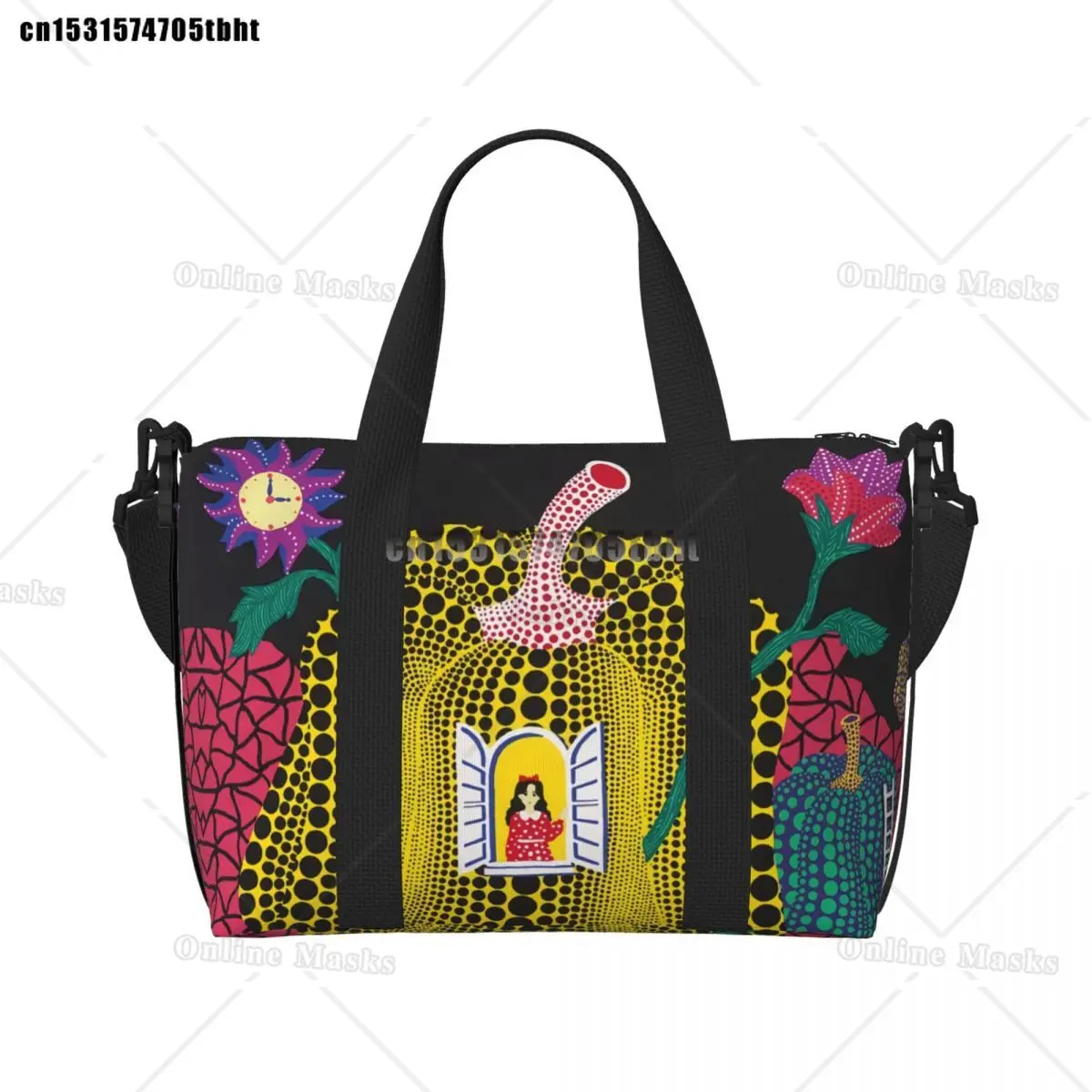 Custom Yayoi Kusama Abstract Painting Beach Tote Bag Women Extra Large Gym Carry On Travel Shopping Bags
Custom Yayoi Kusama Abstract Painting Beach Tote Bag Women Extra Large Gym Carry On Travel Shopping Bags
