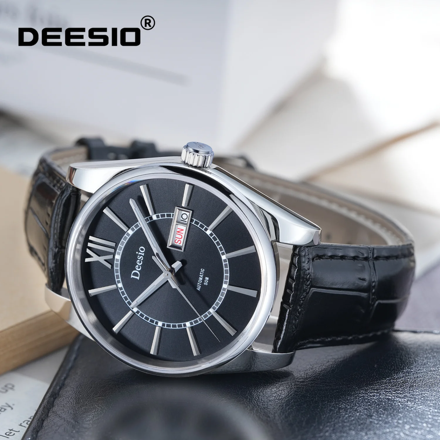 Deesio Men's Automatic Mechanical Watch 316L Stainless Steel Case Luminous Waterproof Casual Wristwatch Calendar Week Display
Deesio Men's Automatic Mechanical Watch 316L Stainless Steel Case Luminous Waterproof Casual Wristwatch Calendar Week Display