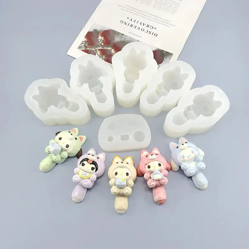 1Pcs 3D Kuromi Aromatherapy Plaster Soap Crafts Epoxy Resin Molud Sanrio Candle Silicone Mold DIY Chocolate Ice Cube Making Tool
1Pcs 3D Kuromi Aromatherapy Plaster Soap Crafts Epoxy Resin Molud Sanrio Candle Silicone Mold DIY Chocolate Ice Cube Making Tool