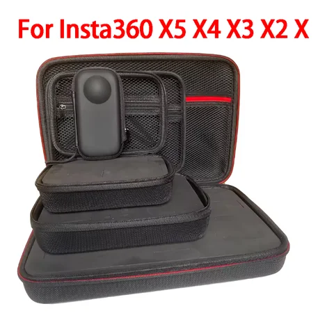 Custodia da trasporto per Insta360 X5 X4 X3 ONE X2 X Scatola della fotocamera Borsa di stoccaggio portatile per Insta360 X4 X3 ONE X2 Action Camera Accessori