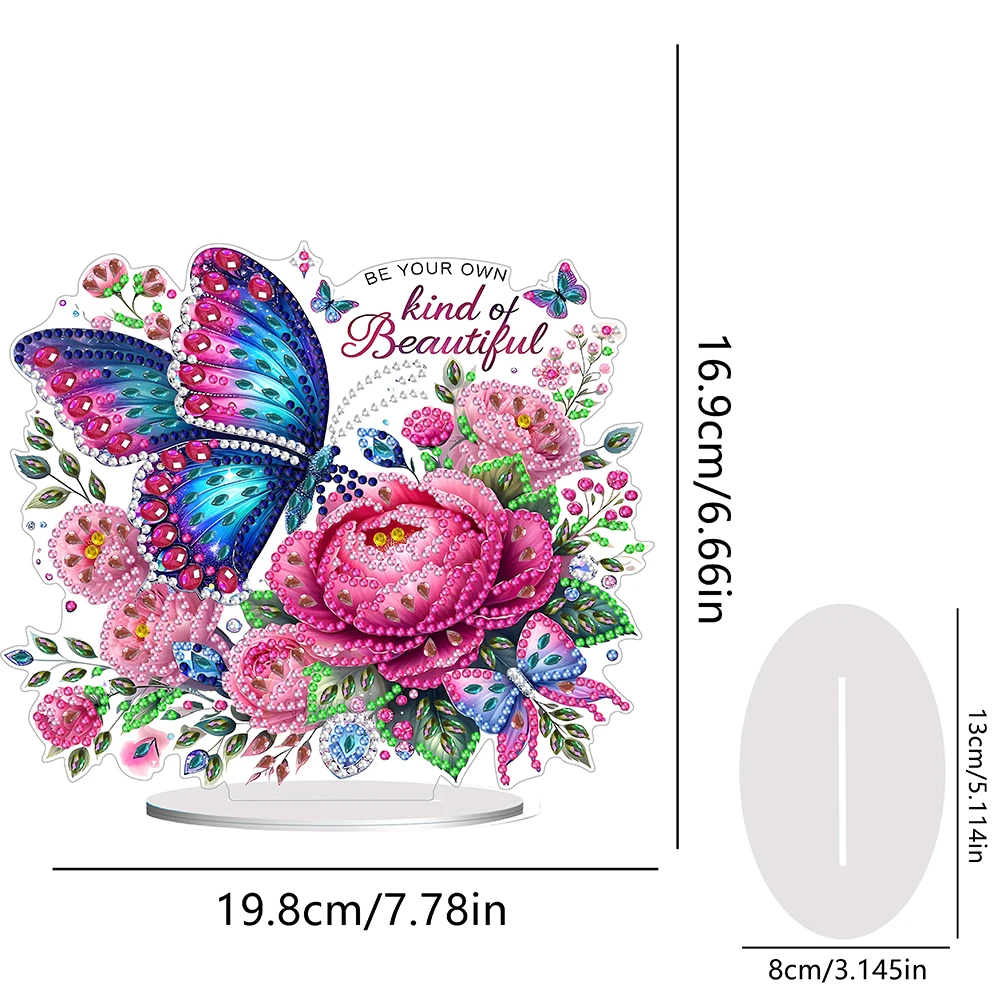 2D Flat Butterfly Flower DIY Diamond Painting Desktop Ornaments Kit Home Decor
2D Flat Butterfly Flower DIY Diamond Painting Desktop Ornaments Kit Home Decor