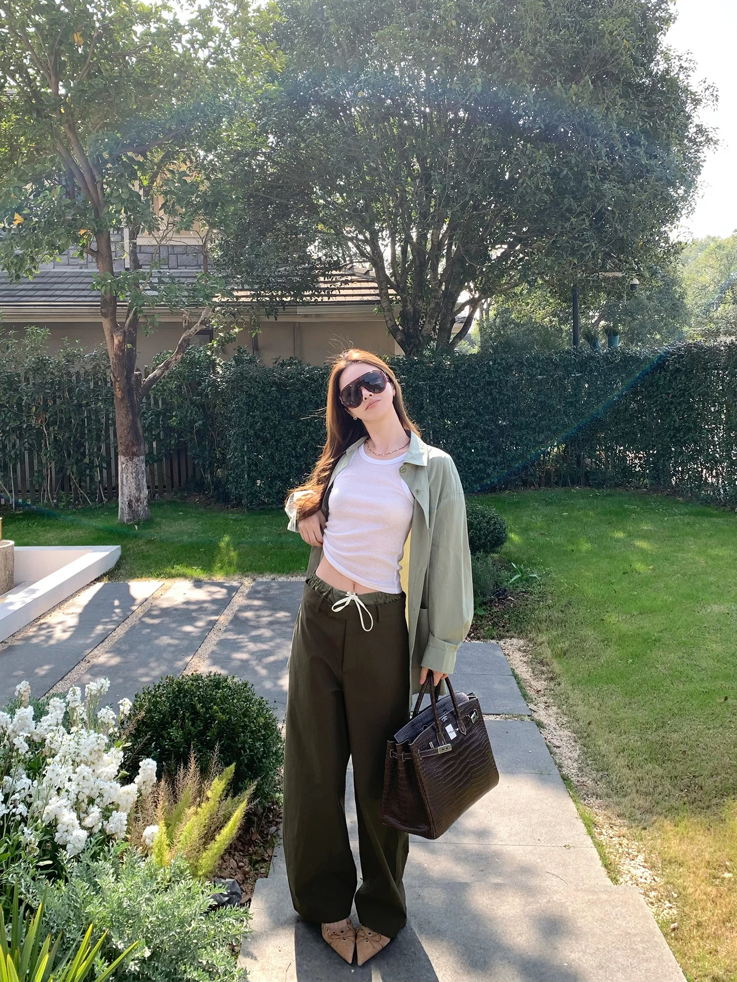Vcruan Asigecoins Trendy Green Bean Pants Double Waist Control Low Waist Straight Leg Cotton Casual Trousers for Women
Vcruan Asigecoins Trendy Green Bean Pants Double Waist Control Low Waist Straight Leg Cotton Casual Trousers for Women