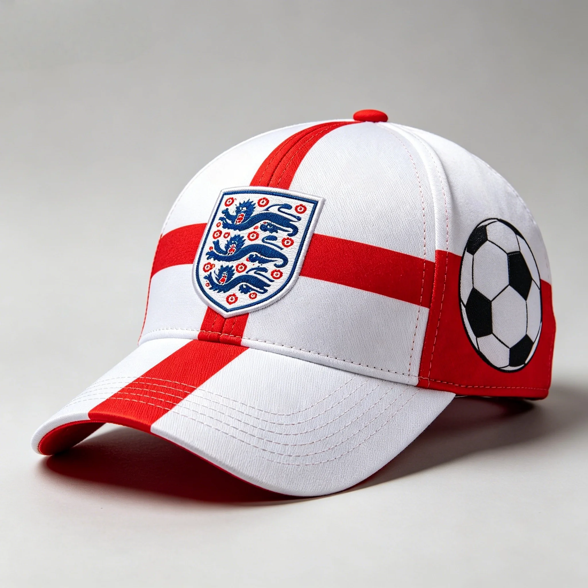 2026 England Style Football 3D Print Baseball Cap, One Size Sport Hat with Lion Crest and Soccer Logo
2026 England Style Football 3D Print Baseball Cap, One Size Sport Hat with Lion Crest and Soccer Logo