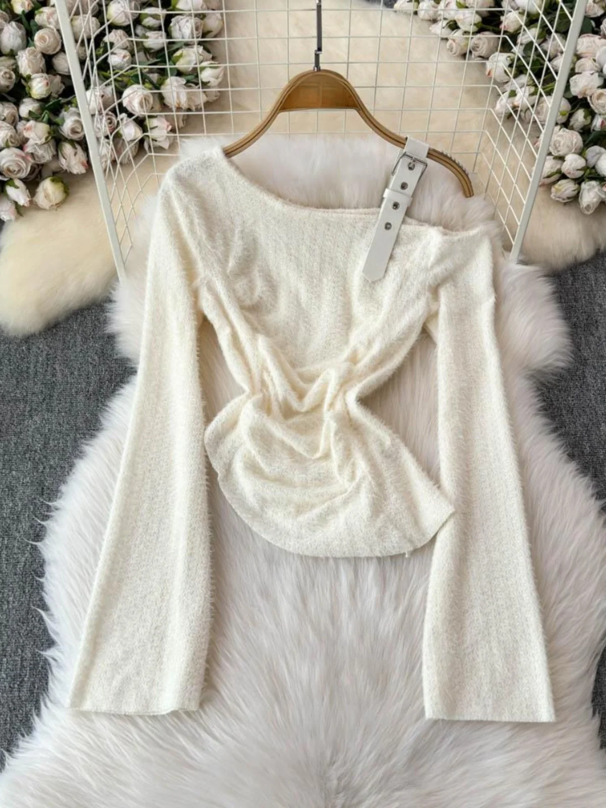 Slim Fit Long Sve oulder Bared Bell Sve Knitwear Women's Faion Design Spring Autumn New Sle Pure Desirable Spicy ...
Slim Fit Long Sve oulder Bared Bell Sve Knitwear Women's Faion Design Spring Autumn New Sle Pure Desirable Spicy ...