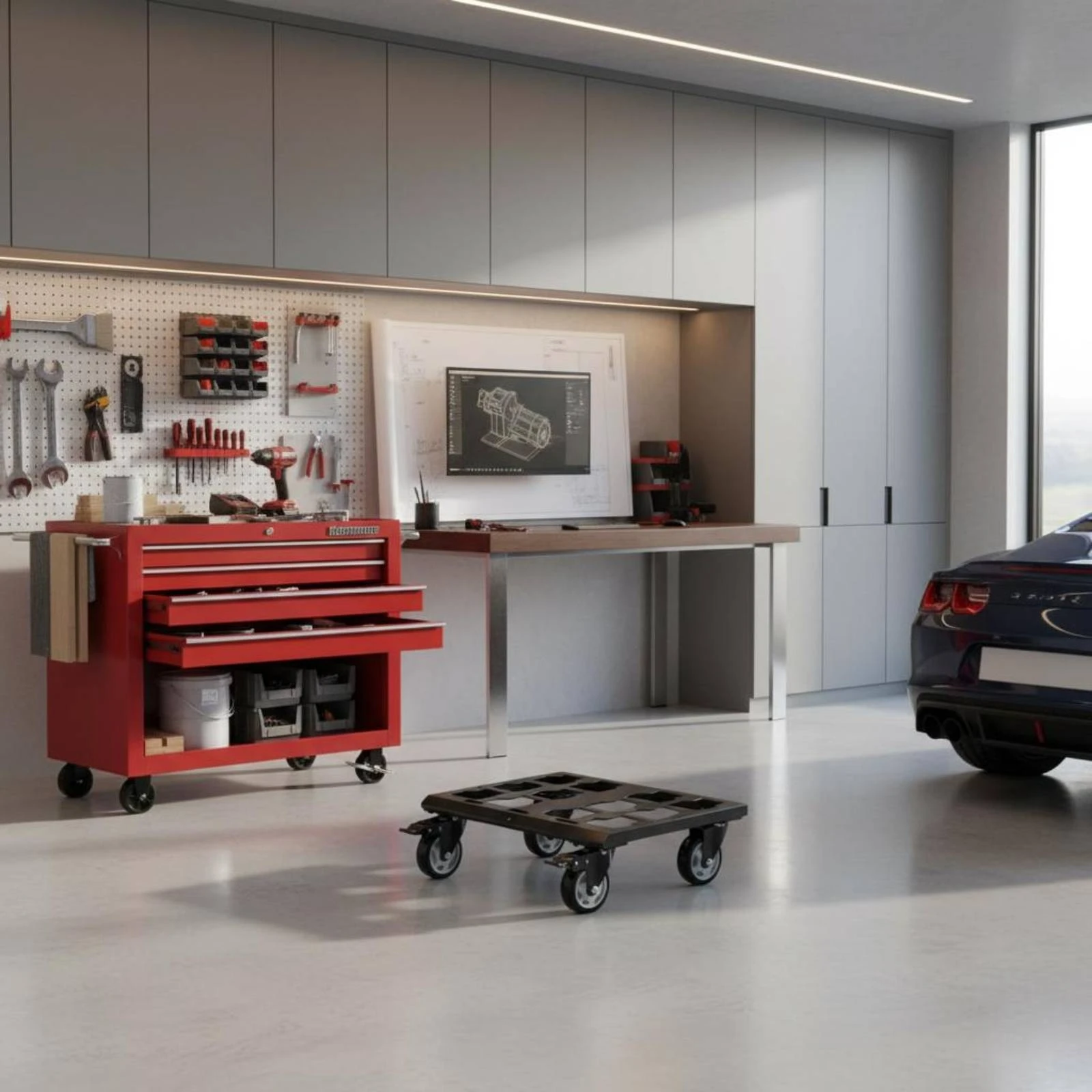 Toolbox Trolley with Brakes Brake Wheels Toolbox Rolling Base Tool Box Dolly 360° Swivel Casters Tool Dolly Multiuse
Toolbox Trolley with Brakes Brake Wheels Toolbox Rolling Base Tool Box Dolly 360° Swivel Casters Tool Dolly Multiuse