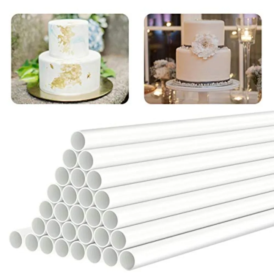 White Plastic Cake Dowel Rods for Tiered Cake Construction and Stacking Supporting Cake Round Dowels Straws with 0.4 Inch Diame
White Plastic Cake Dowel Rods for Tiered Cake Construction and Stacking Supporting Cake Round Dowels Straws with 0.4 Inch Diame