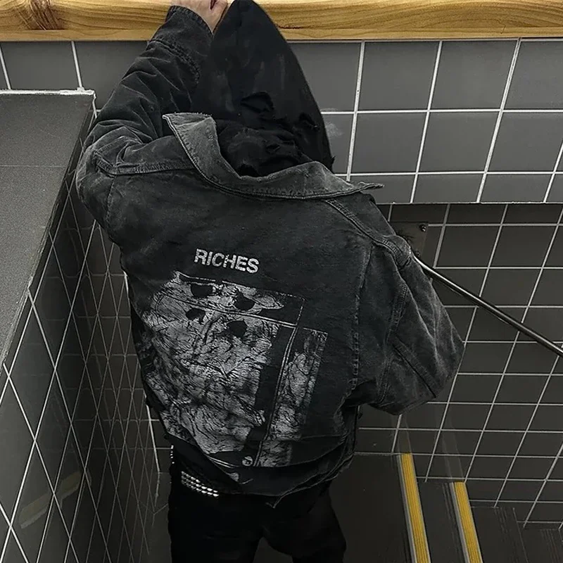 Nigo Men's And Women's Black Spring And Autumn Casual Fashion Washed Aged Denim Zipper Jacket #nigo98184
Nigo Men's And Women's Black Spring And Autumn Casual Fashion Washed Aged Denim Zipper Jacket #nigo98184