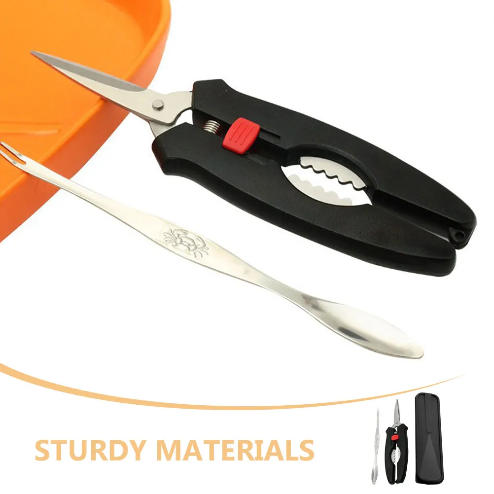 1Set Crab Eating Tool Set Metal Seafood Plier Pick Crab Crackers Forks Seafood Tools Kit for Easy Shell Cutting and 
1Set Crab Eating Tool Set Metal Seafood Plier Pick Crab Crackers Forks Seafood Tools Kit for Easy Shell Cutting and