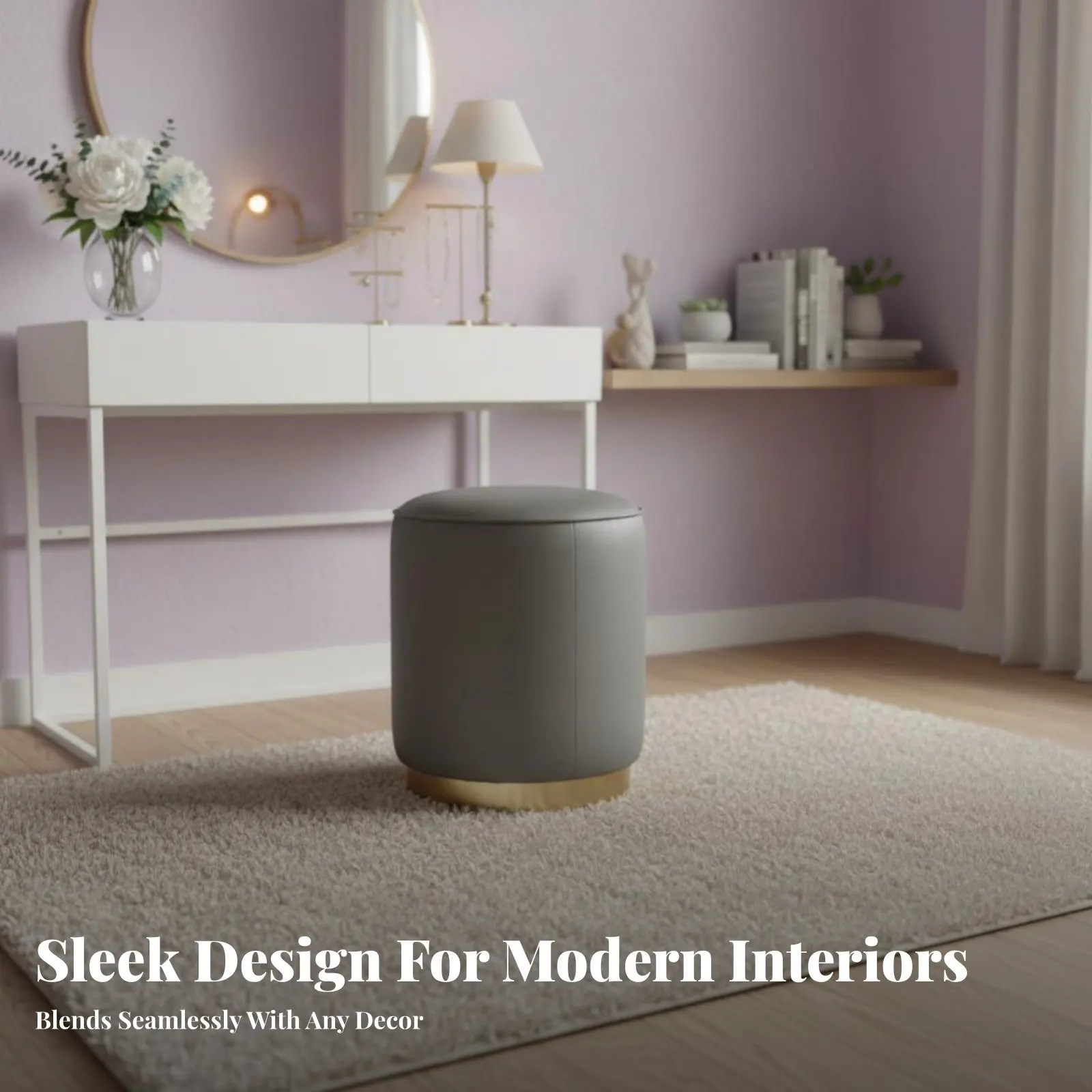 Round Padded Pouf Multi-Functional Low Stool Comfortable Padding adaptable Use for Apartment Dwellers, Living Room, Under Desk
Round Padded Pouf Multi-Functional Low Stool Comfortable Padding adaptable Use for Apartment Dwellers, Living Room, Under Desk
