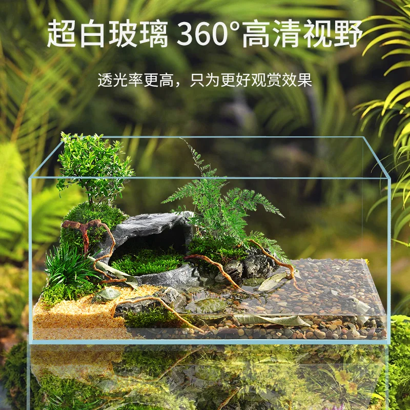 Turtle tank ultra-white glass landscaping household living room turtle special tank feeding
Turtle tank ultra-white glass landscaping household living room turtle special tank feeding