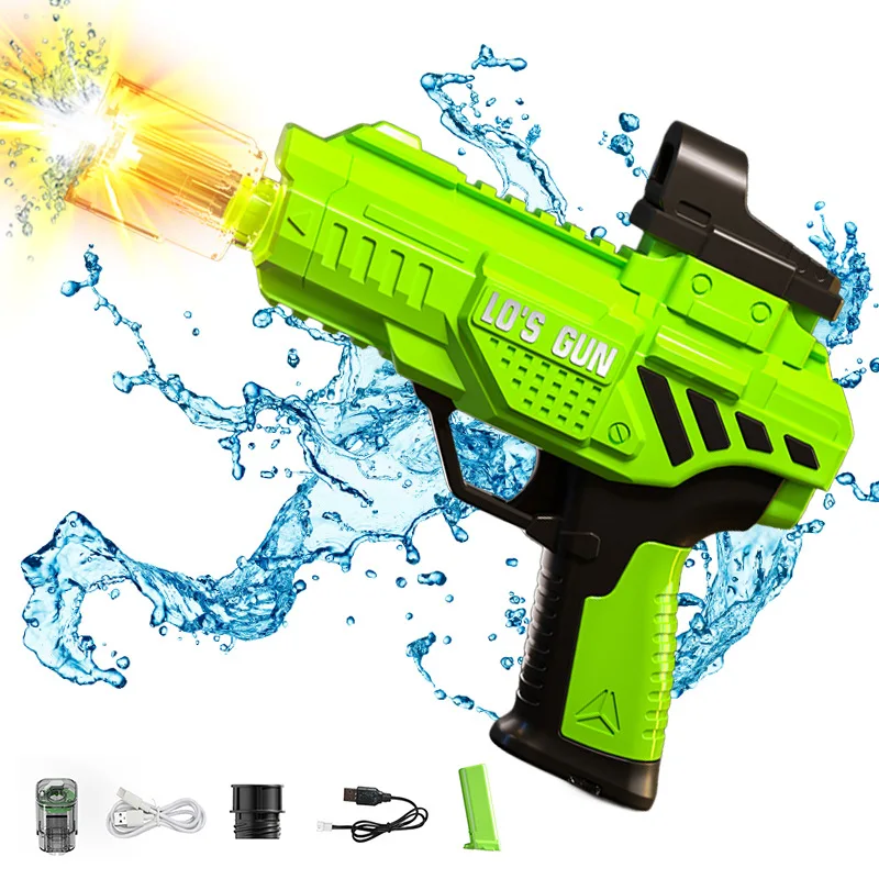 New Cyber Style Mini Electric Water Gun Blasting Flash Fire Effect Electric Continuous Firing External Expansion Water Toy
New Cyber Style Mini Electric Water Gun Blasting Flash Fire Effect Electric Continuous Firing External Expansion Water Toy