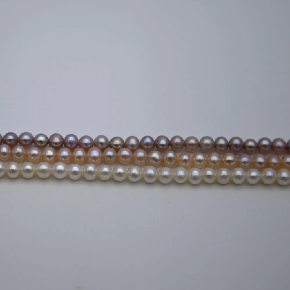 5-5.5mm Nearly round Natural Freshwater Pearl White Purple Pink for Jewelry Making DIY Necklace Bracelet Accessories Hole 0.8mm
5-5.5mm Nearly round Natural Freshwater Pearl White Purple Pink for Jewelry Making DIY Necklace Bracelet Accessories Hole 0.8mm