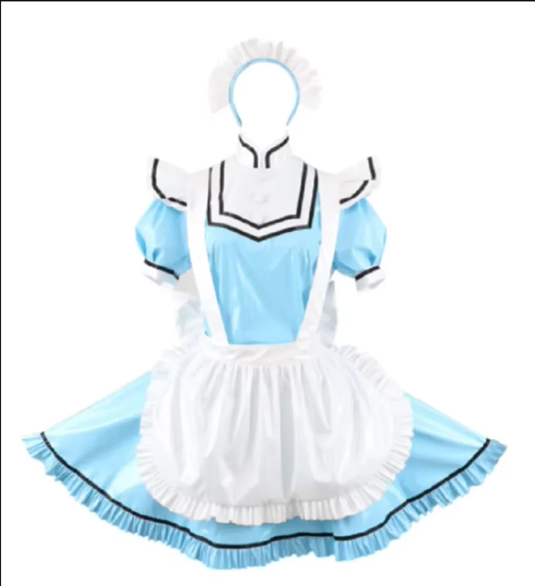 Newly Arrived Custom Gothic Lockable PVC Maid Dress Role-playing Maid Sexy Lolita Apron Dress Changing Party Daily Unisex Dress
Newly Arrived Custom Gothic Lockable PVC Maid Dress Role-playing Maid Sexy Lolita Apron Dress Changing Party Daily Unisex Dress