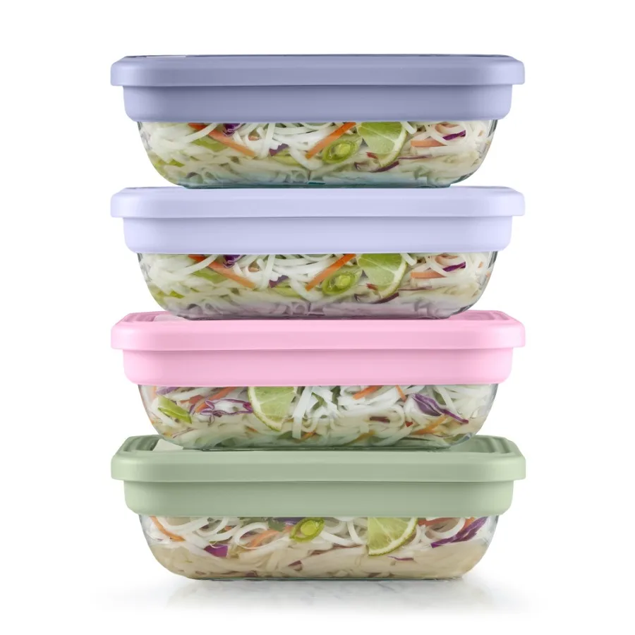 Fresh Stack Glass 3.7cup 8piece Meal Prep Set, Designed to Help with Everyday Organization, and Meal Preparation
Fresh Stack Glass 3.7cup 8piece Meal Prep Set, Designed to Help with Everyday Organization, and Meal Preparation