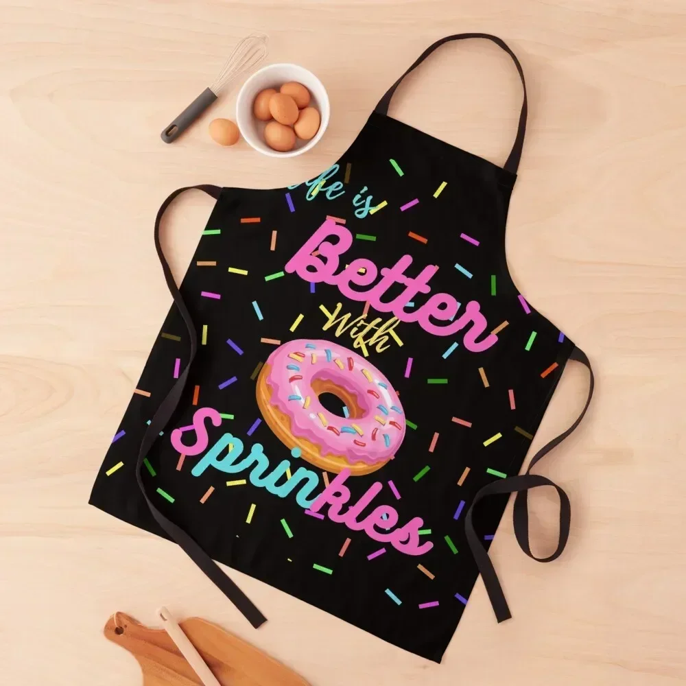 Life Is Better With Sprinkles , Funny doughnut Lover Kids Apron Chef Accessories Kitchen Women Children'S Apron
Life Is Better With Sprinkles , Funny doughnut Lover Kids Apron Chef Accessories Kitchen Women Children'S Apron
