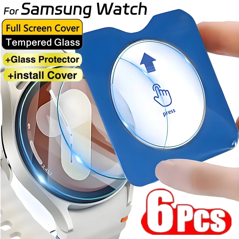 6Pcs Tool Easy Install Tempered Glass for Samsung Galaxy Watch 7 6 5 Pro 4 40/44/42/46/47mm Watch 7 Ultra Film Screen Protectors
6Pcs Tool Easy Install Tempered Glass for Samsung Galaxy Watch 7 6 5 Pro 4 40/44/42/46/47mm Watch 7 Ultra Film Screen Protectors