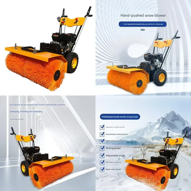 New Snowplow Machine for Industrial Road Cleaning with Petrol Engine and Vapor Cleaning Technology
New Snowplow Machine for Industrial Road Cleaning with Petrol Engine and Vapor Cleaning Technology