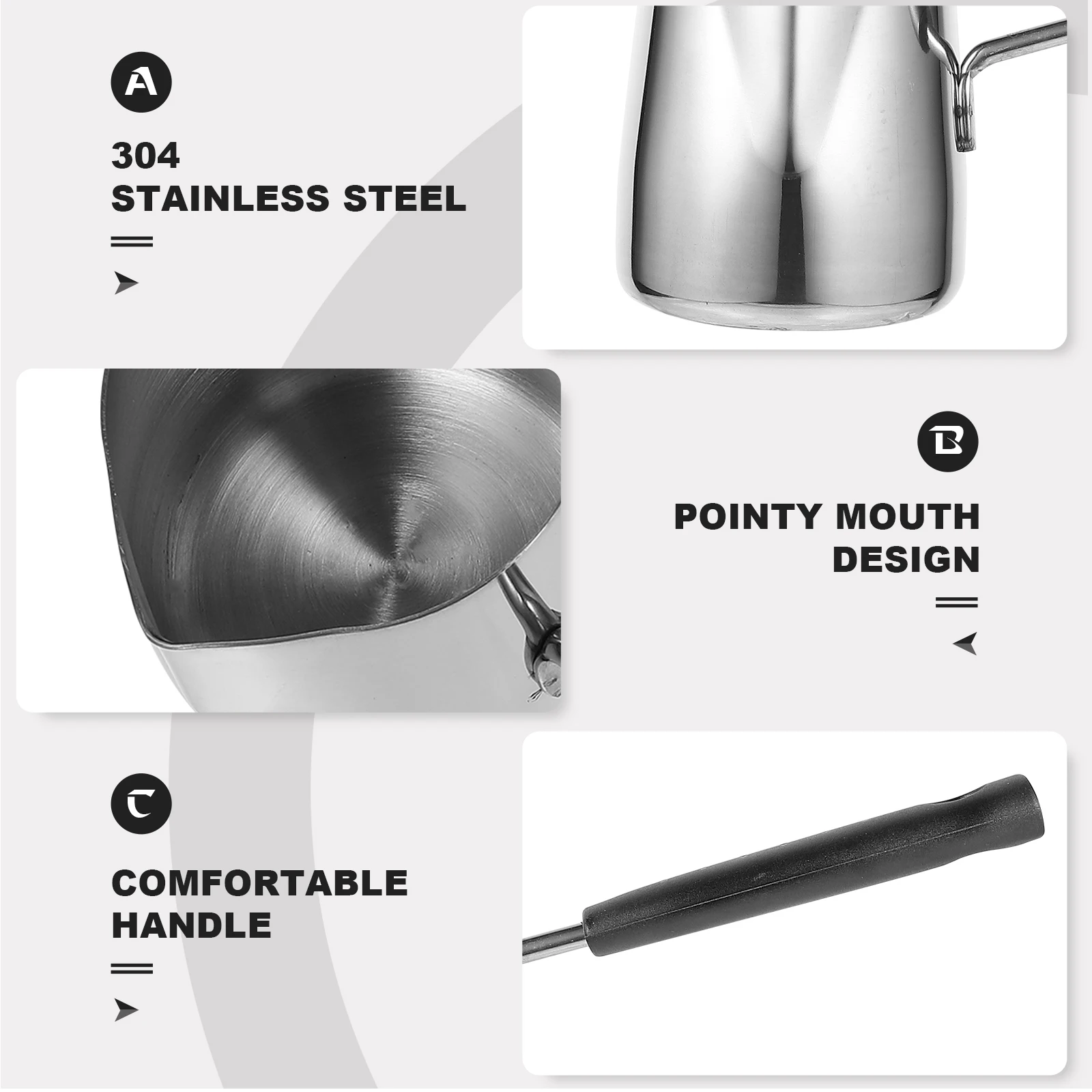 Stainless Steel Milk Cup Coffee Supplies Spout Heating Milk Cup Large Capacity Creamer Frothing Utensil Easy Cleaning
Stainless Steel Milk Cup Coffee Supplies Spout Heating Milk Cup Large Capacity Creamer Frothing Utensil Easy Cleaning