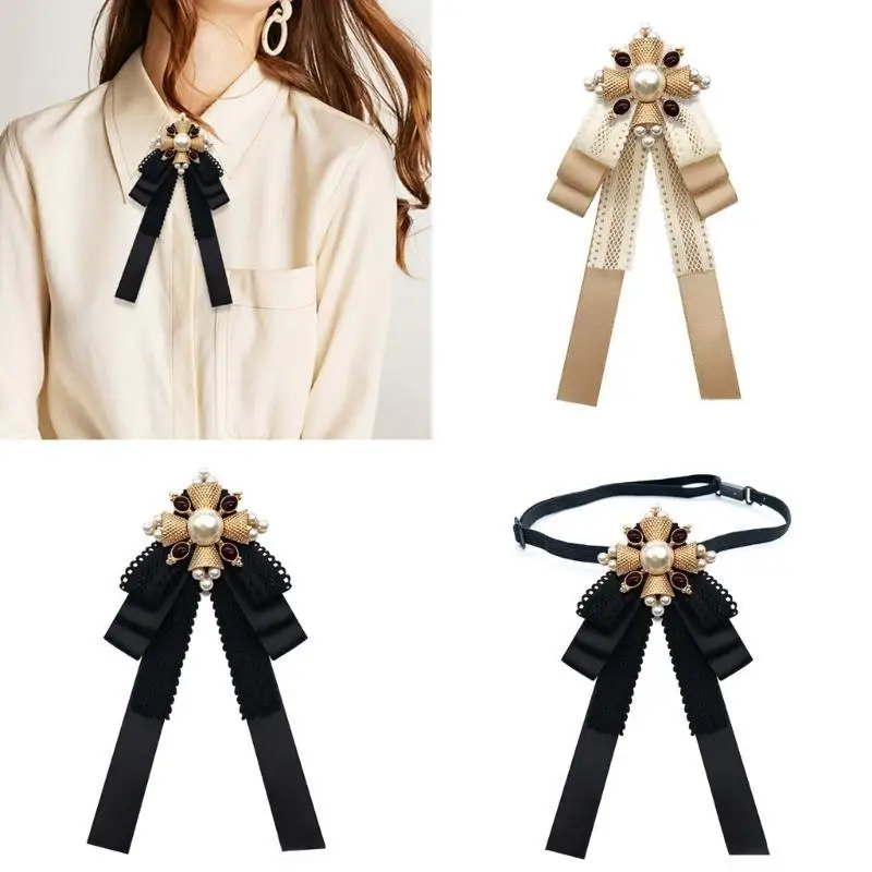 39BD Elegant Badge Neck Tie Daily Wear Ribbon Tie Uniform Bowtie for Formal Occasion
39BD Elegant Badge Neck Tie Daily Wear Ribbon Tie Uniform Bowtie for Formal Occasion