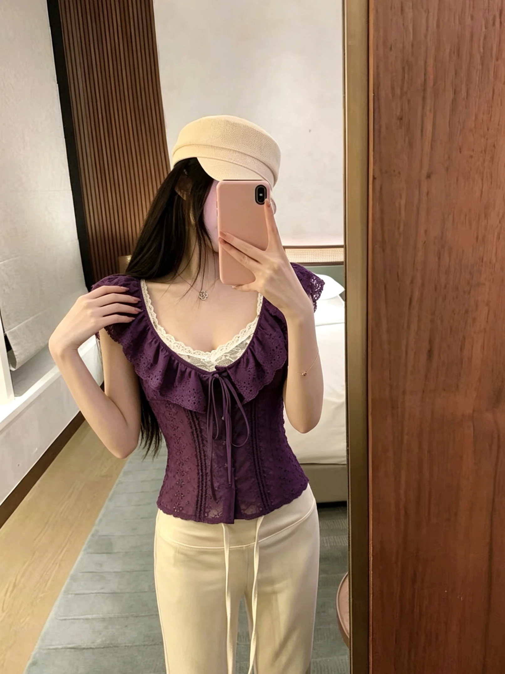 Chic French Style Short Sleeve Shirt Women's Elegant Bowtie Slimming Versatile Wood Grain Summer Top Pure Color
Chic French Style Short Sleeve Shirt Women's Elegant Bowtie Slimming Versatile Wood Grain Summer Top Pure Color