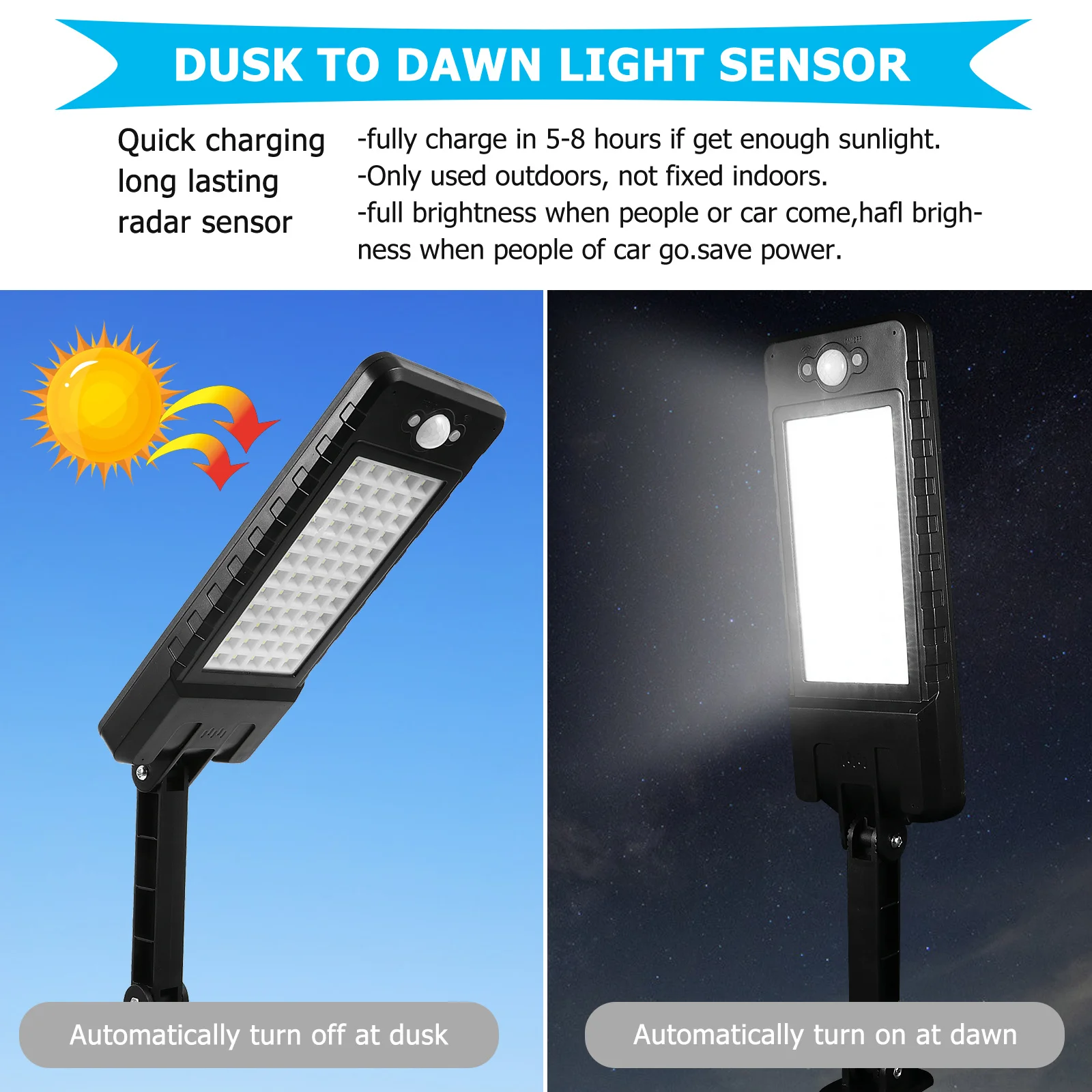 1Set Solar Street Light Waterproof Street Lamp High Brightness LED Solar Light for Outdoor Lamp Lighting Device Human Body
1Set Solar Street Light Waterproof Street Lamp High Brightness LED Solar Light for Outdoor Lamp Lighting Device Human Body