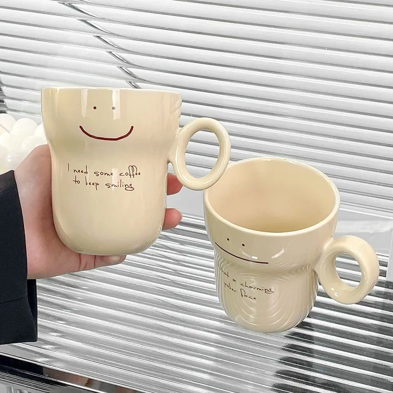 Корейская простая чашка для воды, пара домашних тыквы, керамическая кружка, милый мультяшный кофе, молоко, летний новый сок