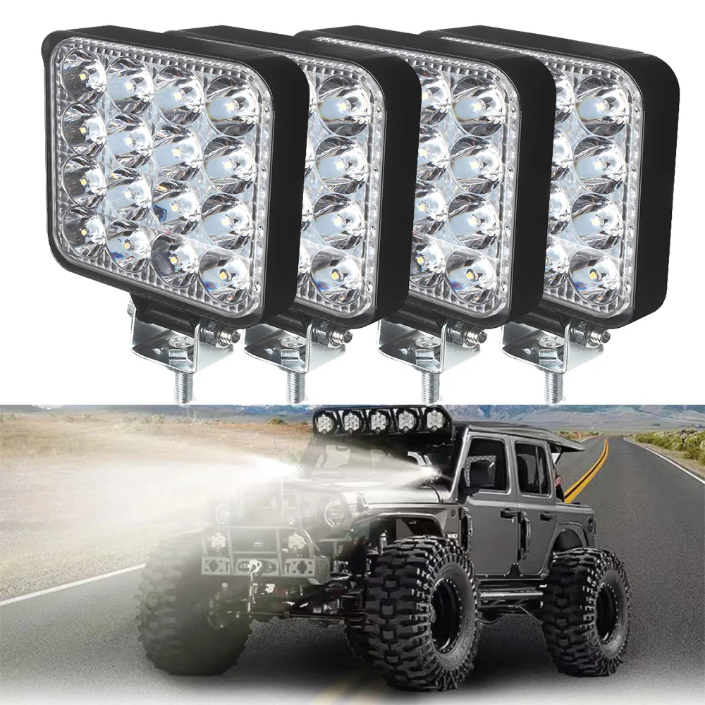 12V 24V LED Floodlight Car ATV Off-Road Driving Fog Lamp White Work Light Strip For Truck Car SUV 4WD Boat ATV Barra LED Lights
12V 24V LED Floodlight Car ATV Off-Road Driving Fog Lamp White Work Light Strip For Truck Car SUV 4WD Boat ATV Barra LED Lights