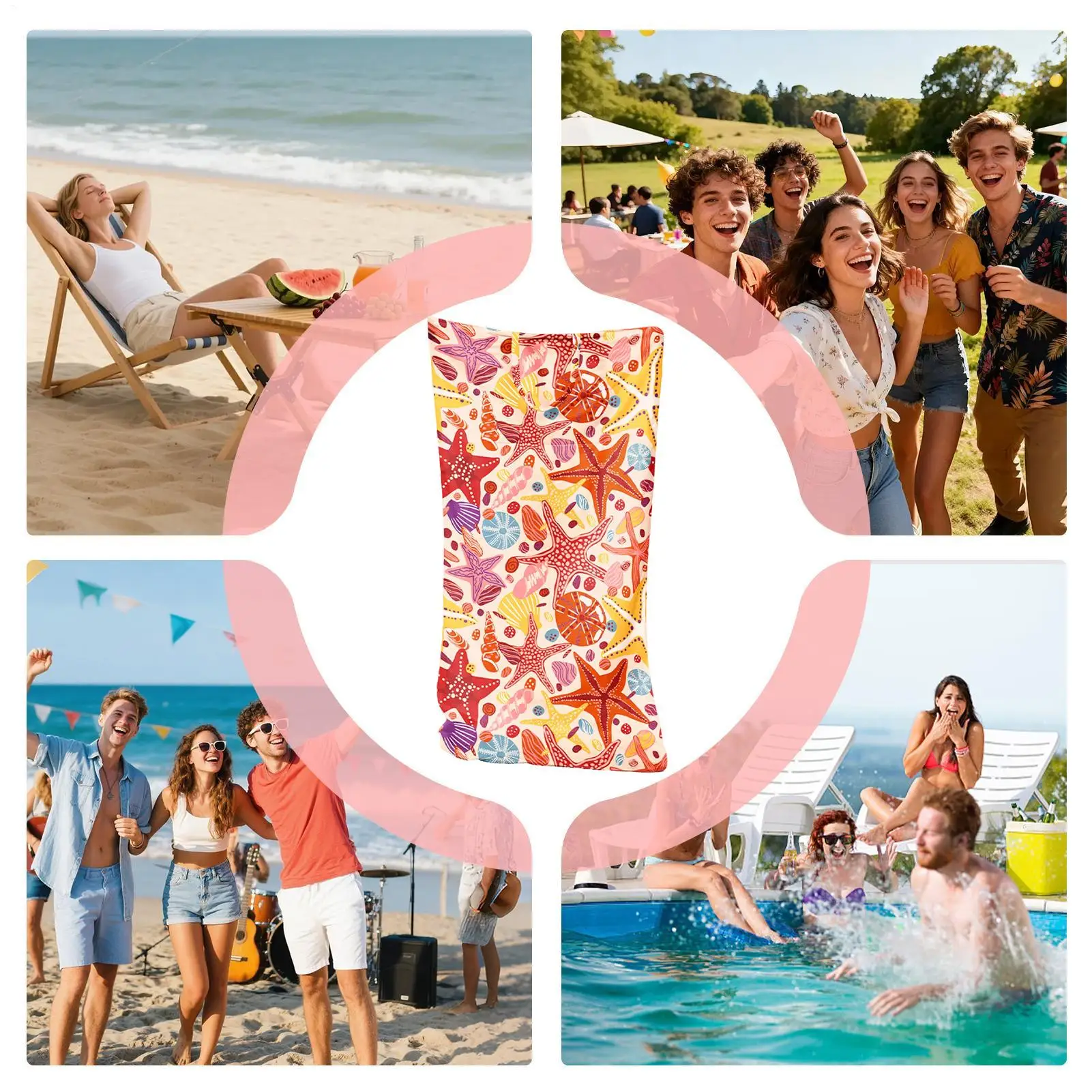 Sand Resistant Beach Towels Foldable Compact Shoulder Tote Fast Drying Beach Towel For Men Women Adult Teen Travel Pool Vacation
Sand Resistant Beach Towels Foldable Compact Shoulder Tote Fast Drying Beach Towel For Men Women Adult Teen Travel Pool Vacation
