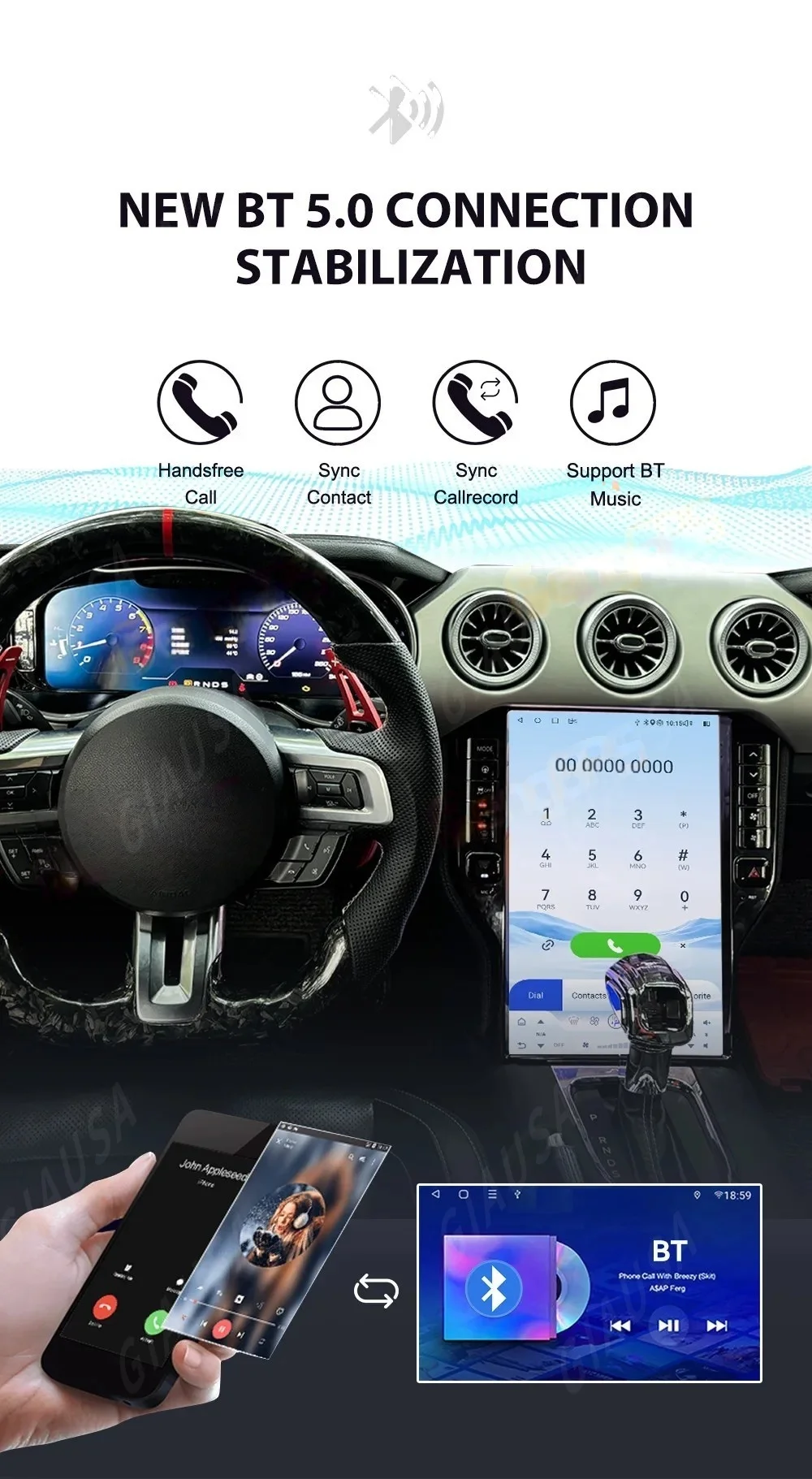 14.5 Inch 2K Touch Screen For Ford Mustang 2015 2016 2017-2023 Car Radio Multimedia Player Android 14 CarPlay GPS Navi Head Unit
14.5 Inch 2K Touch Screen For Ford Mustang 2015 2016 2017-2023 Car Radio Multimedia Player Android 14 CarPlay GPS Navi Head Unit