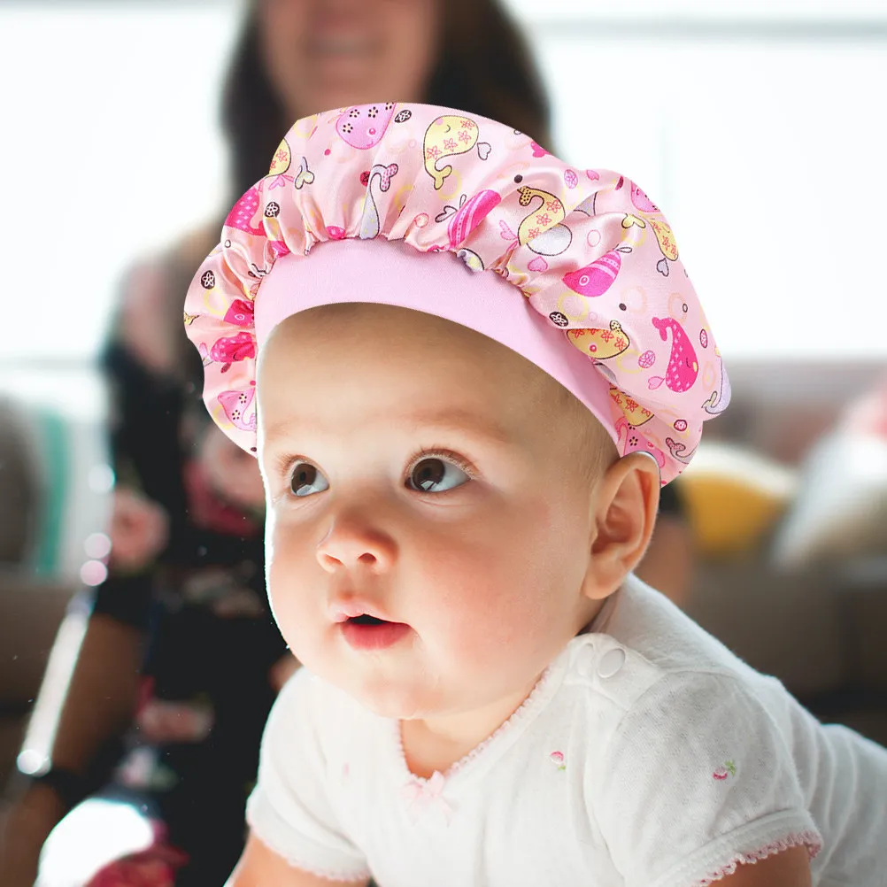 4Pcs Kids Sleeping Hats Satin Baby for Hair Protection Non-Skid Elastic Fit Home Travel Bath Use
4Pcs Kids Sleeping Hats Satin Baby for Hair Protection Non-Skid Elastic Fit Home Travel Bath Use