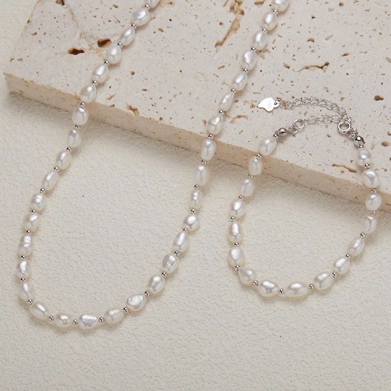 S925Pure Silver Natural Freshwater Pearl Gemstone Handmade Necklace for Women with Unique Design and Elegant Style
S925Pure Silver Natural Freshwater Pearl Gemstone Handmade Necklace for Women with Unique Design and Elegant Style