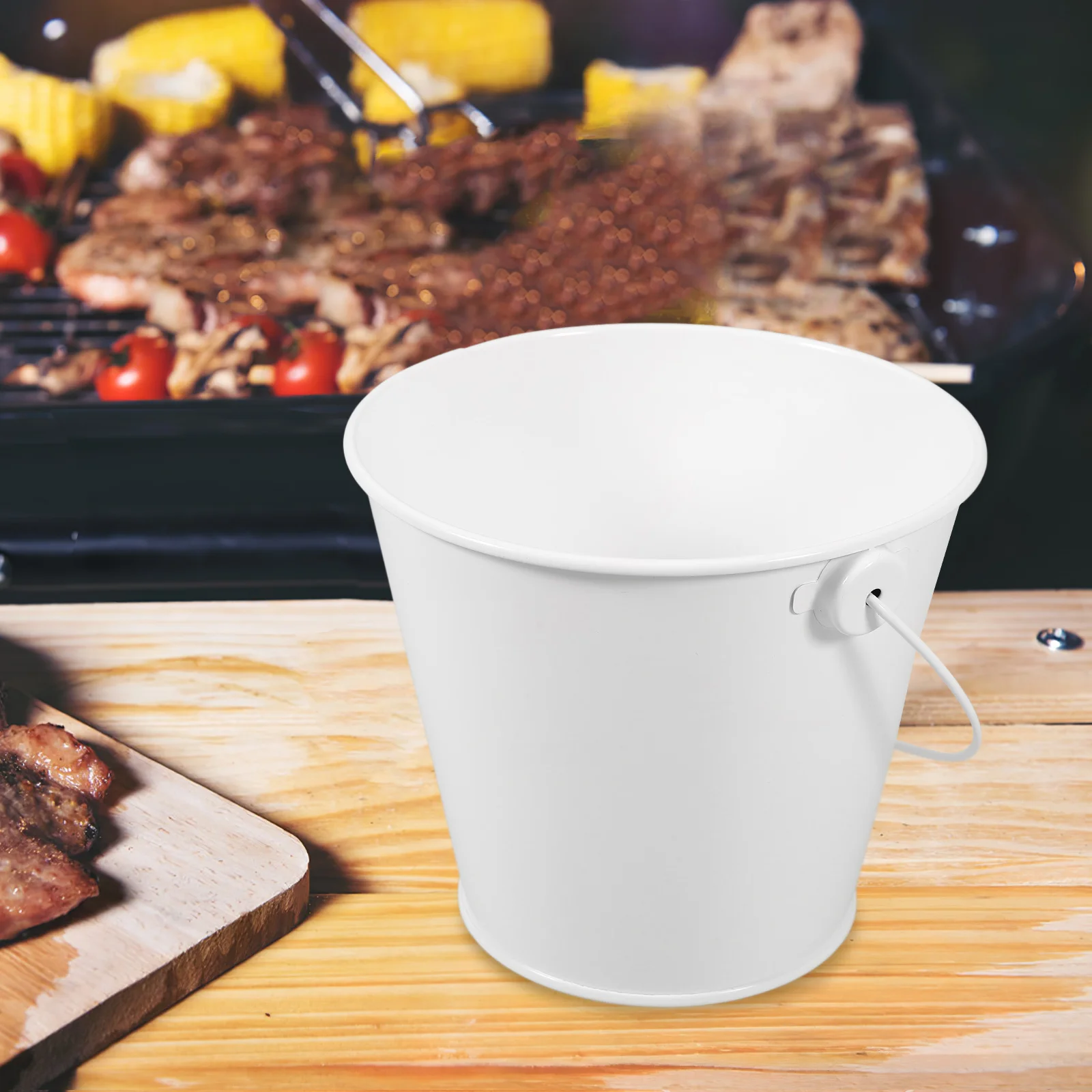 Frying Pan Drip Bucket Grease Catcher Large Capacity Heat Resistant Oil Collector White Metal Pail BBQ Tool Accessories
Frying Pan Drip Bucket Grease Catcher Large Capacity Heat Resistant Oil Collector White Metal Pail BBQ Tool Accessories