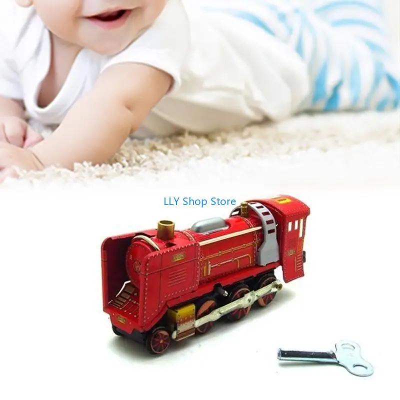 T8UD Adult Collection Retro Wind Up Trains Toy Metal Tin Running Trains Mechanical Clockwork Toy Figure Kids Gift
T8UD Adult Collection Retro Wind Up Trains Toy Metal Tin Running Trains Mechanical Clockwork Toy Figure Kids Gift