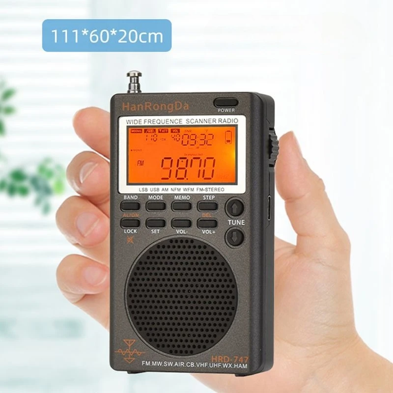 SSB Shortwave Radio FM Stereo with Clock and 9.7ft Wire Antenna FM/LSB/AIR/CB/VHF/UHF Full Band NOAA Digital Radio
SSB Shortwave Radio FM Stereo with Clock and 9.7ft Wire Antenna FM/LSB/AIR/CB/VHF/UHF Full Band NOAA Digital Radio