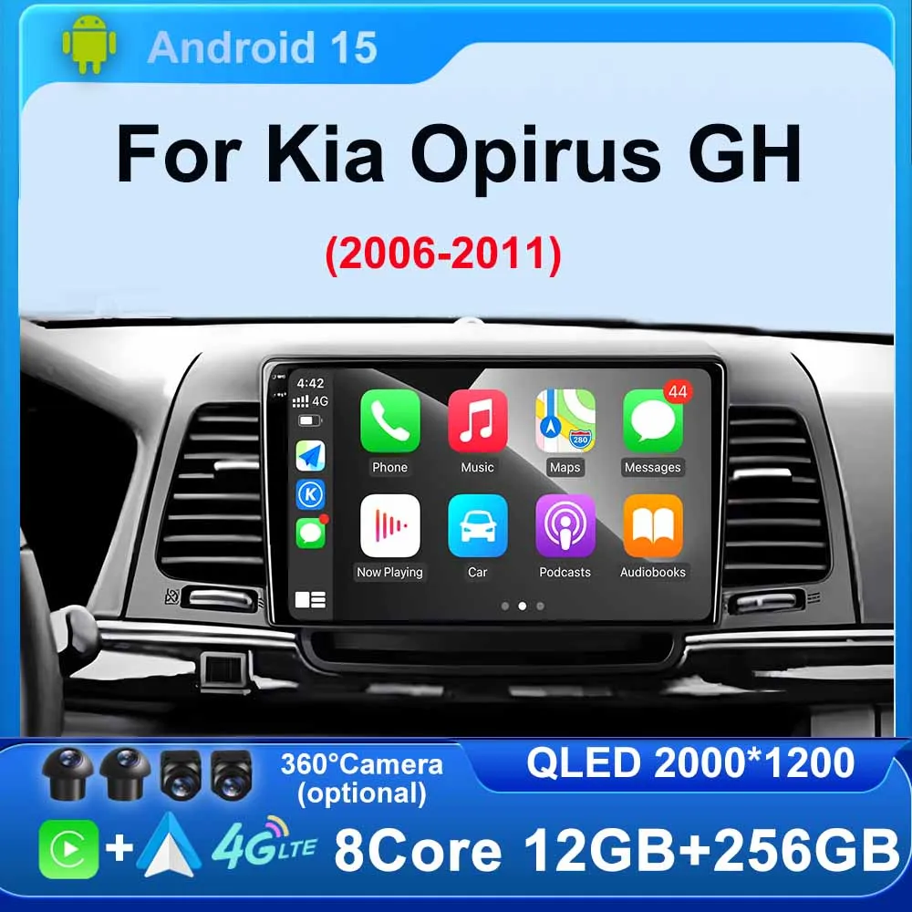 Android 15 Multimedia for Kia Opirus GH 2006-2011Car Radio Stereo BT Head unit Player GPS Navigation Screen 4G WIFI No 2Din DVD
Android 15 Multimedia for Kia Opirus GH 2006-2011Car Radio Stereo BT Head unit Player GPS Navigation Screen 4G WIFI No 2Din DVD